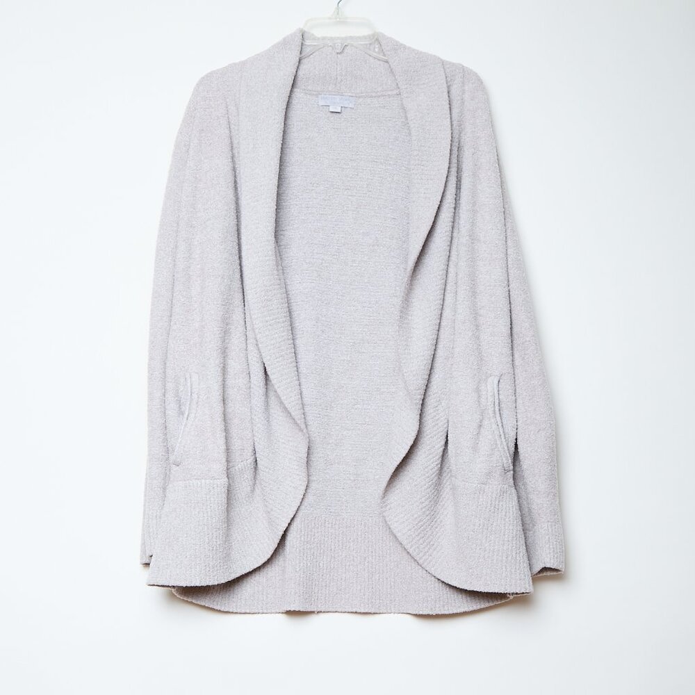 Barefoot Dreams CozyChic Lite Knit Circle Cardi cabincore beige cream L XL